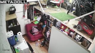 My neighbours fuck in the bedroom hidden cam