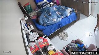 Beautiful Italian dirty couple having sex before going to sleep hidden camera