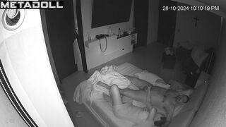 Single Swedish brunette MILF gets fucked on the floor hidden cam