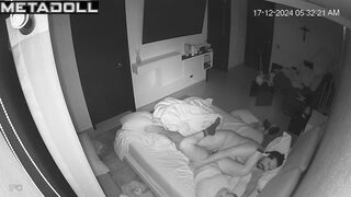 Amazing Ukrainian new couple fuck brutally in their bed hidden cam