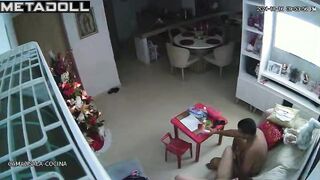 Chubby busty Russian brunette mom gets fucked while watching porn HD