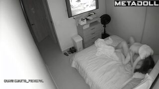 Naughty Greek brunette wife fucks a stranger spy cam record