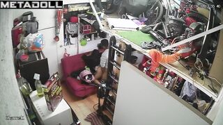 Big tits Swiss brunette MILF pleases her husband spy cam record
