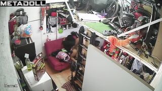 Big tits Swiss brunette MILF pleases her husband spy cam record