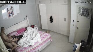 British mature couple having sex in their bed wildly voyeur cam
