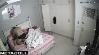 British mature couple having sex in their bed wildly voyeur cam