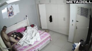 British mature couple having sex in their bed wildly voyeur cam