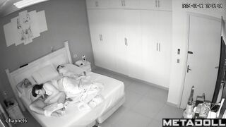 Naked Finnish brunette mother gets fucked while watching porn spy cam record