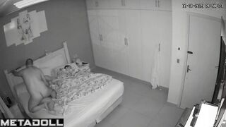 Chunky Italian brunette woman sucks old cock and got cum spy cam
