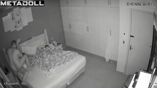 Chunky Italian brunette woman sucks old cock and got cum spy cam