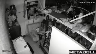 Real Russian newly married couple having sex in their messy room hidden IP camera