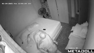 Tanned Danish blonde mature wife sex in the living room
