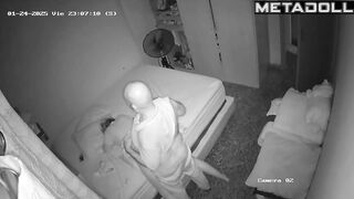 Tanned Danish blonde mature wife sex in the living room