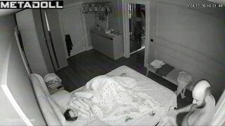 Real Spanish mature couple fuck before going to sleep real spy cam