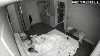 Real Spanish mature couple fuck before going to sleep real spy cam