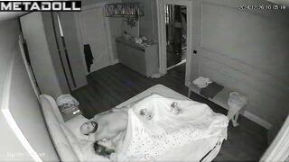 Real Spanish mature couple fuck before going to sleep real spy cam