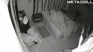 My girlfriend's parents having sex until they fall asleep hidden IP cam