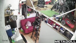 Amazing Finnish newly married couple having sex on the couch real spy cam