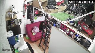 Amazing Finnish newly married couple having sex on the couch real spy cam