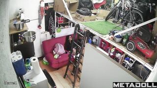 Amazing Finnish newly married couple having sex on the couch real spy cam