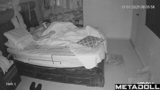 Big ass Ukrainian brunette MILF fucks a young guy real spy cam