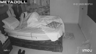 Big ass Ukrainian brunette MILF fucks a young guy real spy cam