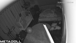 Beautiful dirty couple having sex in the bedroom voyeur cam