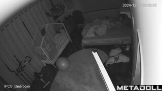 Beautiful dirty couple having sex in the bedroom voyeur cam