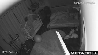 Beautiful dirty couple having sex in the bedroom voyeur cam