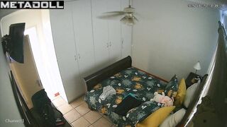Innocent French brunette Onlyfans model changes her wet and dirty panties after work
