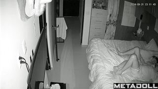 Petite girl fucks her boyfriend in pajamas