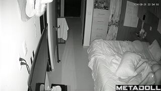 Petite girl fucks her boyfriend in pajamas