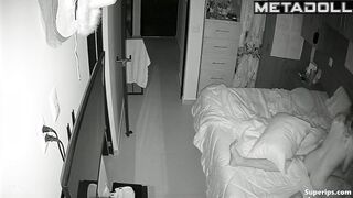 Petite girl fucks her boyfriend in pajamas