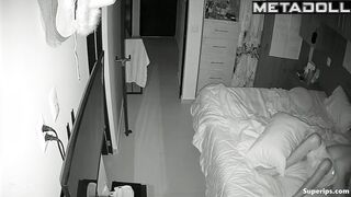 Petite girl fucks her boyfriend in pajamas