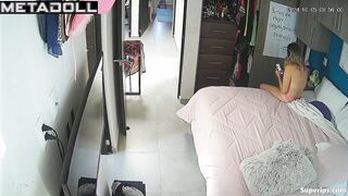 Petite Latina girl dances naked
