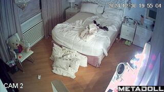 Cute college girl is naked in her room 2