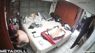 Fat woman masturbates with a dildo