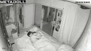 Married Arab couple groping each other