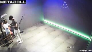 Korean college couple dances sexually