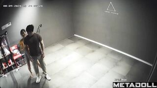 Korean college couple dances sexually