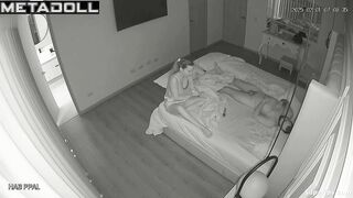 Married Latina woman fucks in pajamas