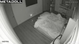Petite Latina woman screams in pleasure