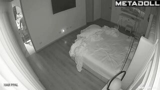 Petite Latina woman screams in pleasure