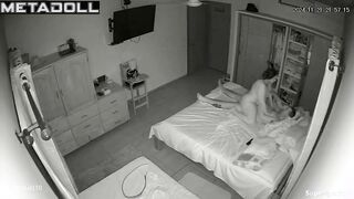 Fat Latina woman rides her husband