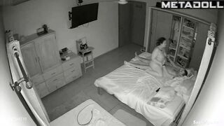 Fat Latina woman rides her husband