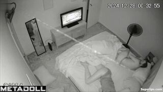 Young married couple fucks in their bed