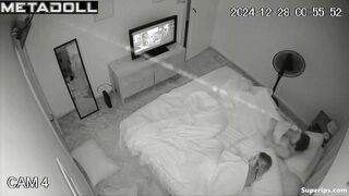 Young married couple fucks in their bed