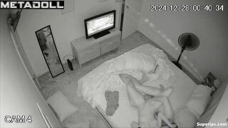Young married couple fucks in their bed