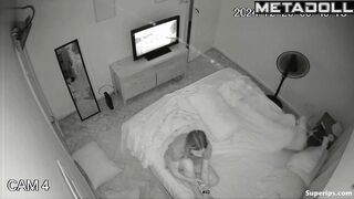Young married couple fucks in their bed