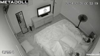 Young married couple fucks in their bed